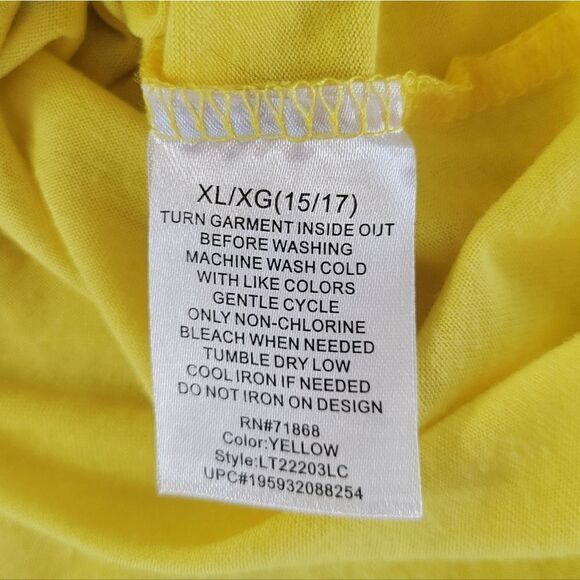 SpongeBob SquarePants Women's Yellow Graphic Crewneck Short Sleeve T-Shirt - Picture 14 of 15